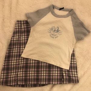 brandy melville baby tee angel cloud "heaven sent"